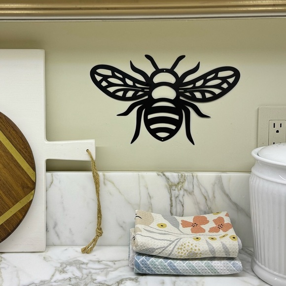 Other - Metal Honeybee Silhouette Wall Sign / Decor
